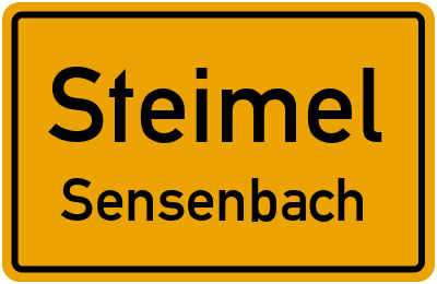 Straßenverzeichnis Steimel Sensenbach