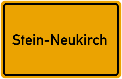Ortsschild von Gemeinde Stein-Neukirch in Rheinland-Pfalz