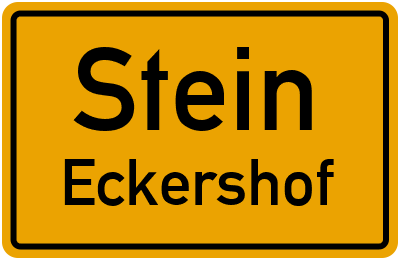 Ortsschild Stein Eckershof