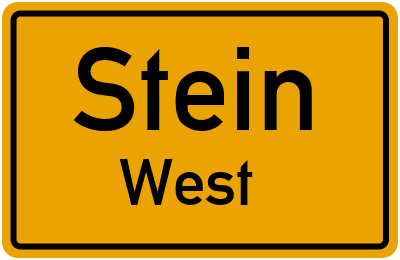 Straßenverzeichnis Stein West
