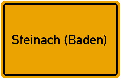 Ortsschild von Gemeinde Steinach (Baden) in Baden-Württemberg