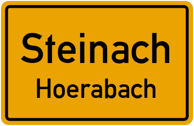 Straßenverzeichnis Steinach Hoerabach