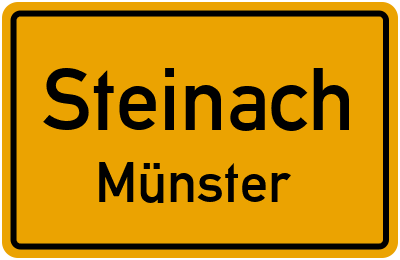 Ortsschild Steinach Münster