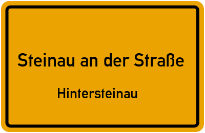 Straßenverzeichnis Steinau an der Straße Hintersteinau