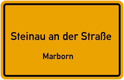 Straßenverzeichnis Steinau an der Straße Marborn