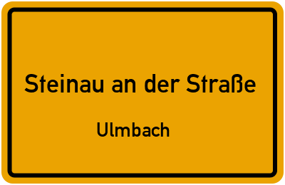 Straßenverzeichnis Steinau an der Straße Ulmbach