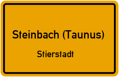 Straßenverzeichnis Steinbach (Taunus) Stierstadt