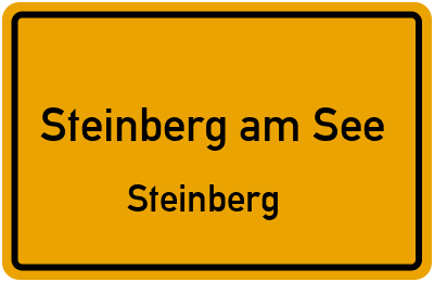 Ortsschild Steinberg am See Steinberg