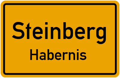 Straßenverzeichnis Steinberg Habernis