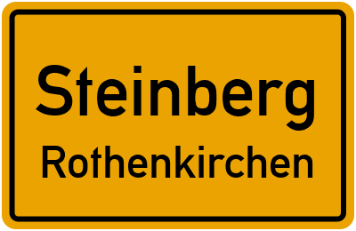 Ortsschild Steinberg Rothenkirchen