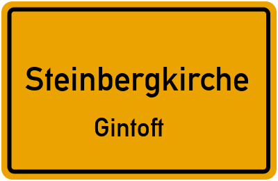 Straßenverzeichnis Steinbergkirche Gintoft