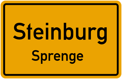Straßenverzeichnis Steinburg Sprenge