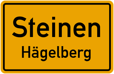 Ortsschild Steinen Hägelberg