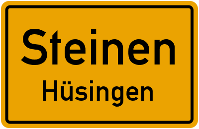 Straßenverzeichnis Steinen Hüsingen