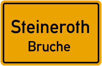 Straßenverzeichnis Steineroth Bruche