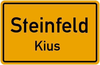 Straßenverzeichnis Steinfeld Kius