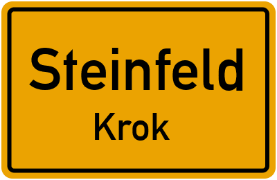 Straßenverzeichnis Steinfeld Krok