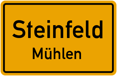 Straßenverzeichnis Steinfeld Mühlen