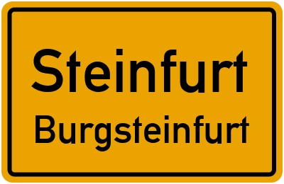Straßenverzeichnis Steinfurt Burgsteinfurt