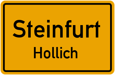 Straßenverzeichnis Steinfurt Hollich