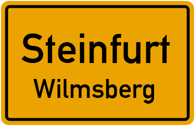 Straßenverzeichnis Steinfurt Wilmsberg