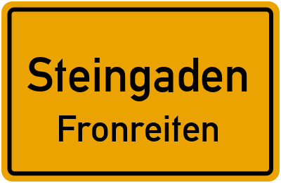 Straßenverzeichnis Steingaden Fronreiten
