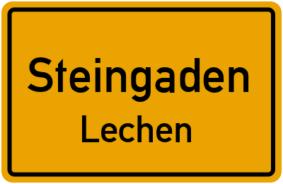 Straßenverzeichnis Steingaden Lechen