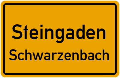 Straßenverzeichnis Steingaden Schwarzenbach