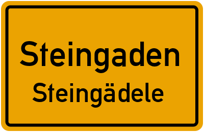 Straßenverzeichnis Steingaden Steingädele