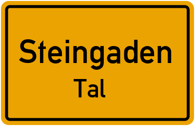 Straßenverzeichnis Steingaden Tal