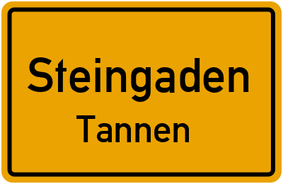 Straßenverzeichnis Steingaden Tannen