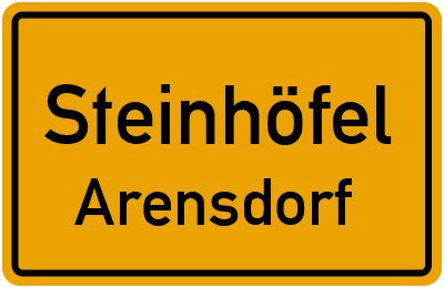 Straßenverzeichnis Steinhöfel Arensdorf