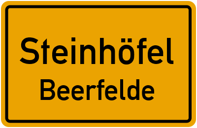 Straßenverzeichnis Steinhöfel Beerfelde