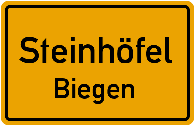 Straßenverzeichnis Steinhöfel Biegen