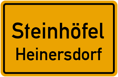 Straßenverzeichnis Steinhöfel Heinersdorf