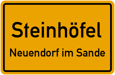 Straßenverzeichnis Steinhöfel Neuendorf im Sande