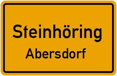 Straßenverzeichnis Steinhöring Abersdorf