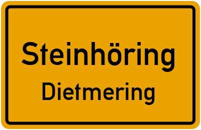 Straßenverzeichnis Steinhöring Dietmering