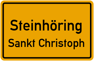 Straßenverzeichnis Steinhöring Sankt Christoph