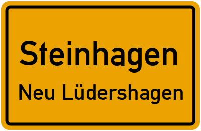 Straßenverzeichnis Steinhagen Neu Lüdershagen
