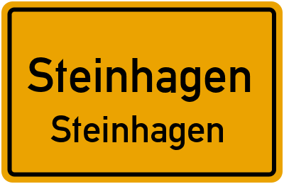 Ortsschild Steinhagen Steinhagen