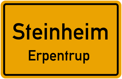 Straßenverzeichnis Steinheim Erpentrup