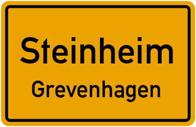 Ortsschild Steinheim Grevenhagen