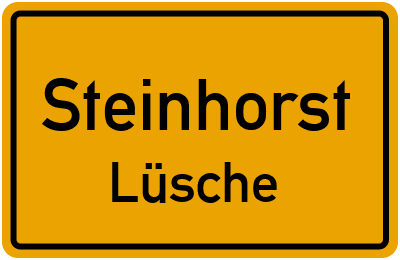 Ortsschild Steinhorst Lüsche