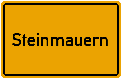 Ortsschild von Gemeinde Steinmauern in Baden-Württemberg