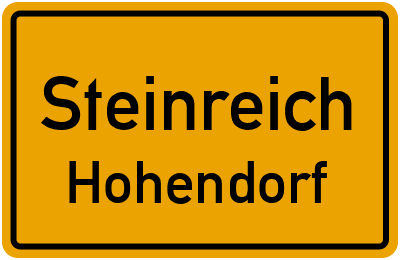 Straßenverzeichnis Steinreich Hohendorf