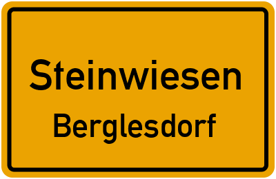 Straßenverzeichnis Steinwiesen Berglesdorf