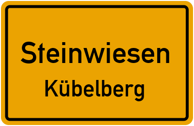 Straßenverzeichnis Steinwiesen Kübelberg