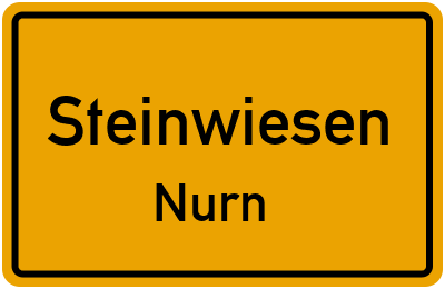 Straßenverzeichnis Steinwiesen Nurn