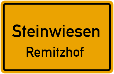 Straßenverzeichnis Steinwiesen Remitzhof
